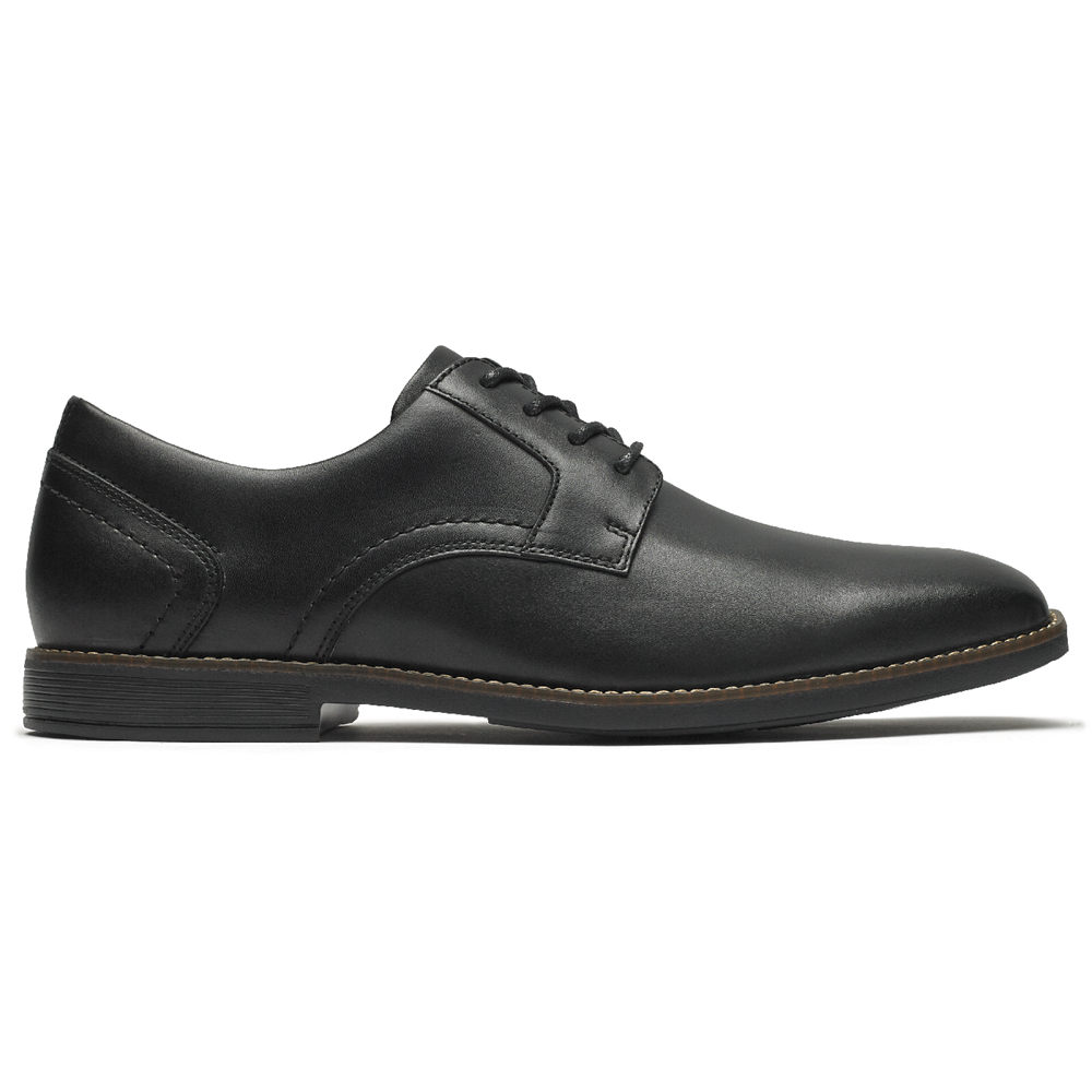 Rockport Lace Up For Mens Black - Slayter Plain Toe Shoe - OA5906872